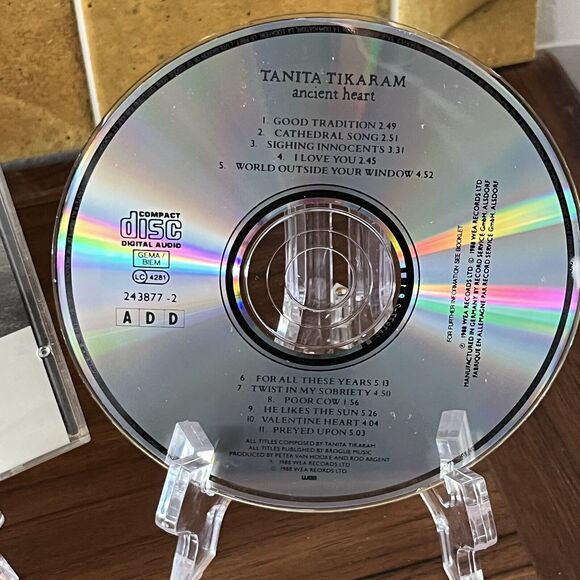 Tanita Tikaram Ancient Heart CD 1988 WEA Records UK - Picture 3 of 8